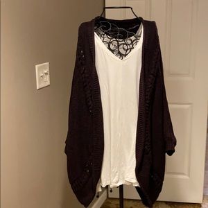 Women’s plus 22/24 open sweater